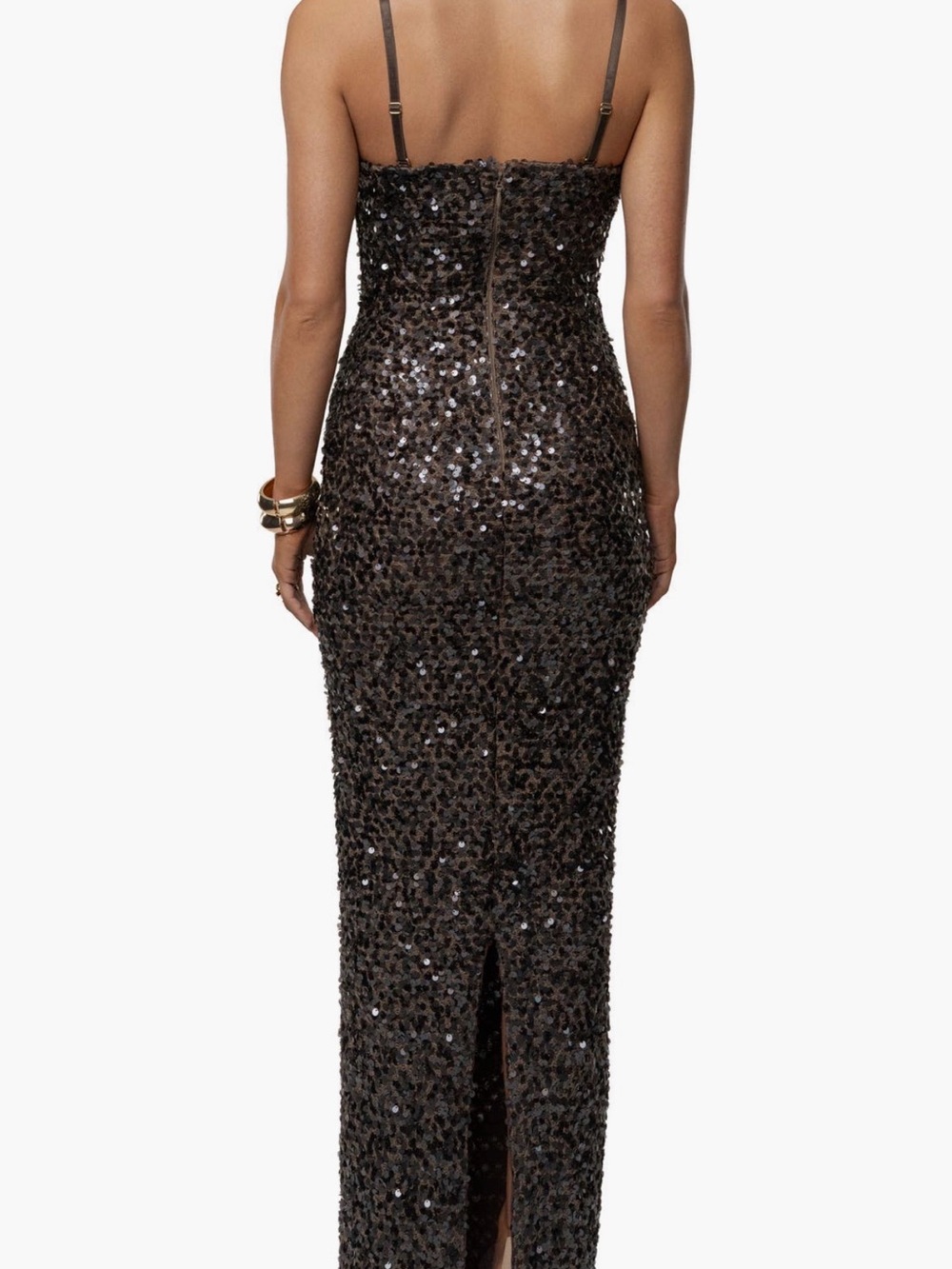 JLUXLABEL Opulence Sequin Strap Gown - Picture 2 of 2